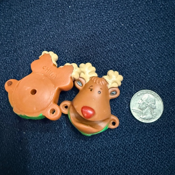 Reindeer Shoe Accessories (listing includes 3 pieces) - Picture 2 of 2